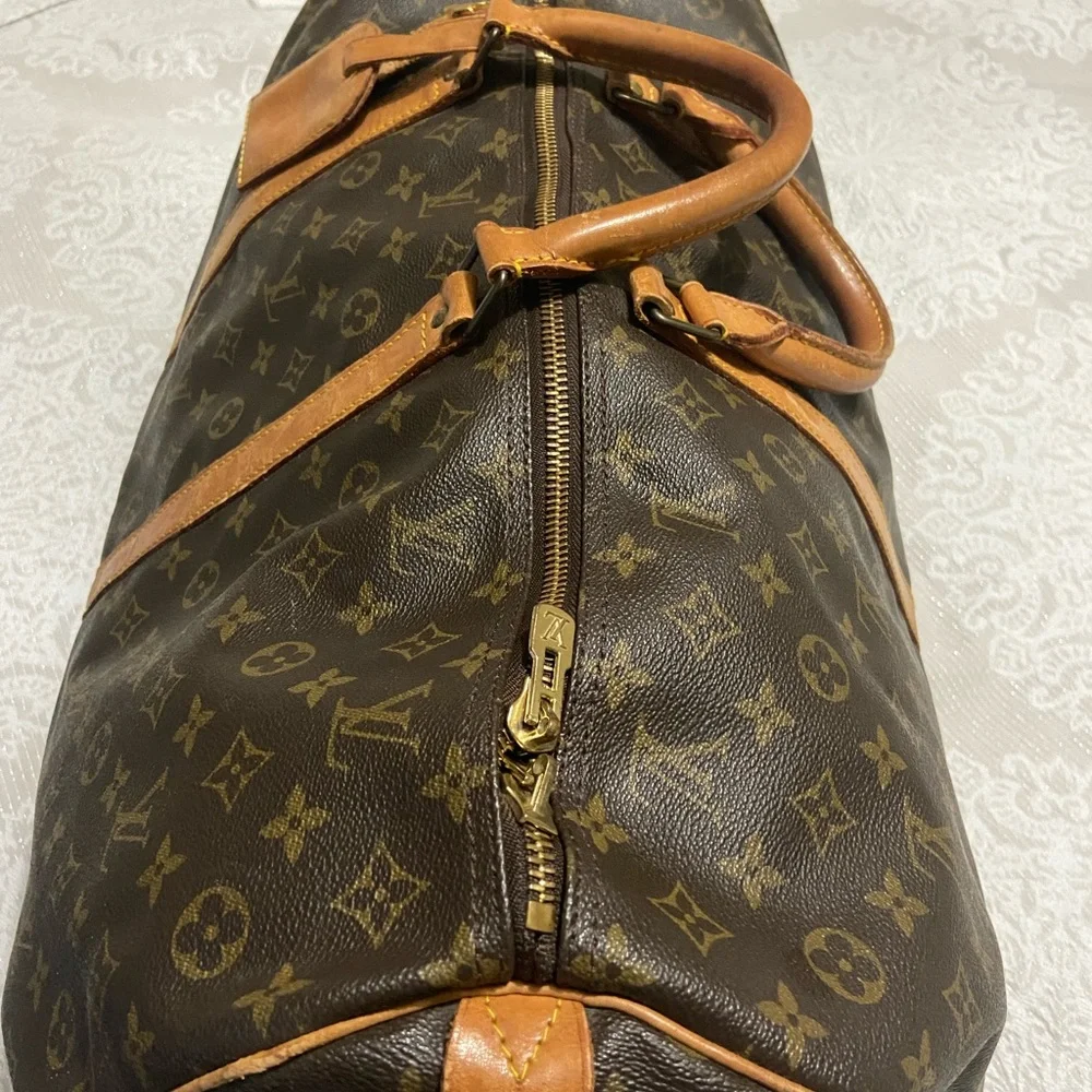 Authentic vintage Louis Vitton Monogram Keepall Bandolier 50 - Picture 8 of 11
